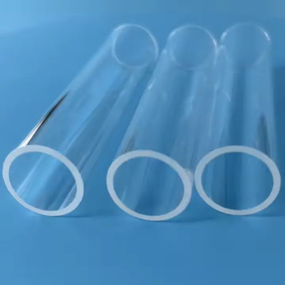Polished Transparent Clear Silica Quartz Glass Tube For High Temperature Resistance In Custom Sizes