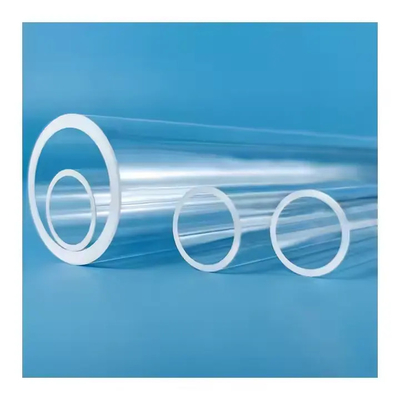 Polished Transparent Clear Silica Quartz Glass Tube For High Temperature Resistance In Custom Sizes