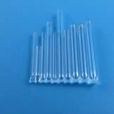 Transparent Quartz Glass Test Tube One End Closed Round Shape For Processing In Laboratory