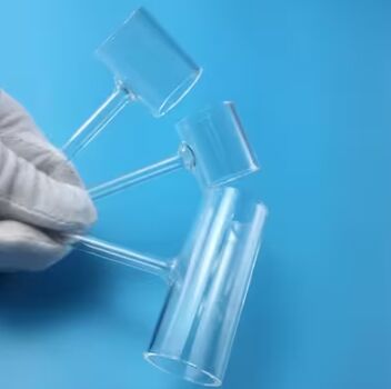 Solar Energy Clear Quartz Glass Tee Tube High Temperature Resistance