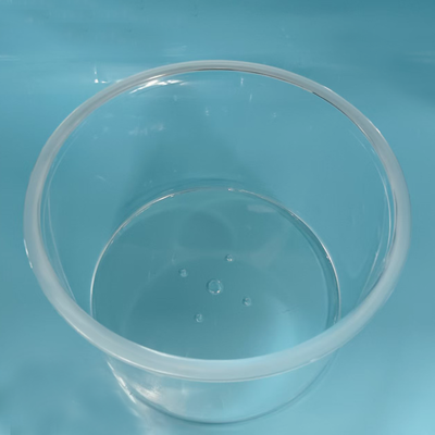 High Purity Fused Silica Quartz Tank Uniform Wall HF Resistant For Wafer Pickling Chemical Digestion Laboratory Reactor