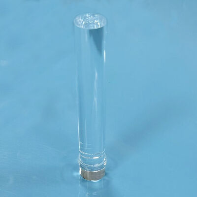 Light Guide High Purity Quartz Glass Rod Diameter 22mm Total Length 121.5mm